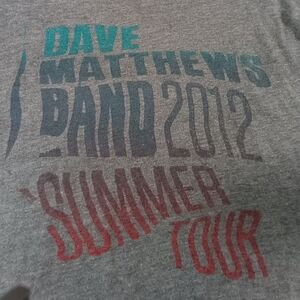 2012 Dave Matthews Band Summer Tour T-Shirt DMB Sz Small Adult 2 Sided + Dates